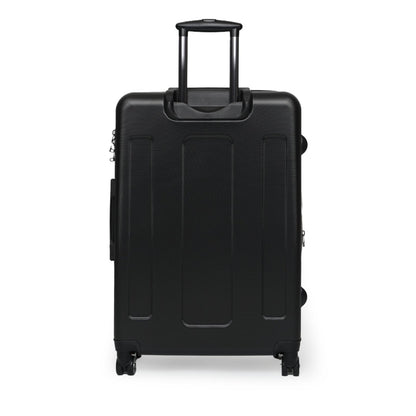 Black Hard Shell Suitcase with Built - in Lock, Sleek Unisex Luggage for Men and Women - Swag Verified. | CA - Ohhh So Swag