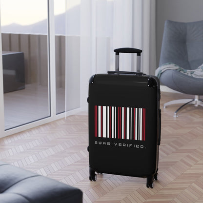 Black Hard Shell Suitcase with Built - in Lock, Sleek Unisex Luggage for Men and Women - Swag Verified. | CA - Ohhh So Swag