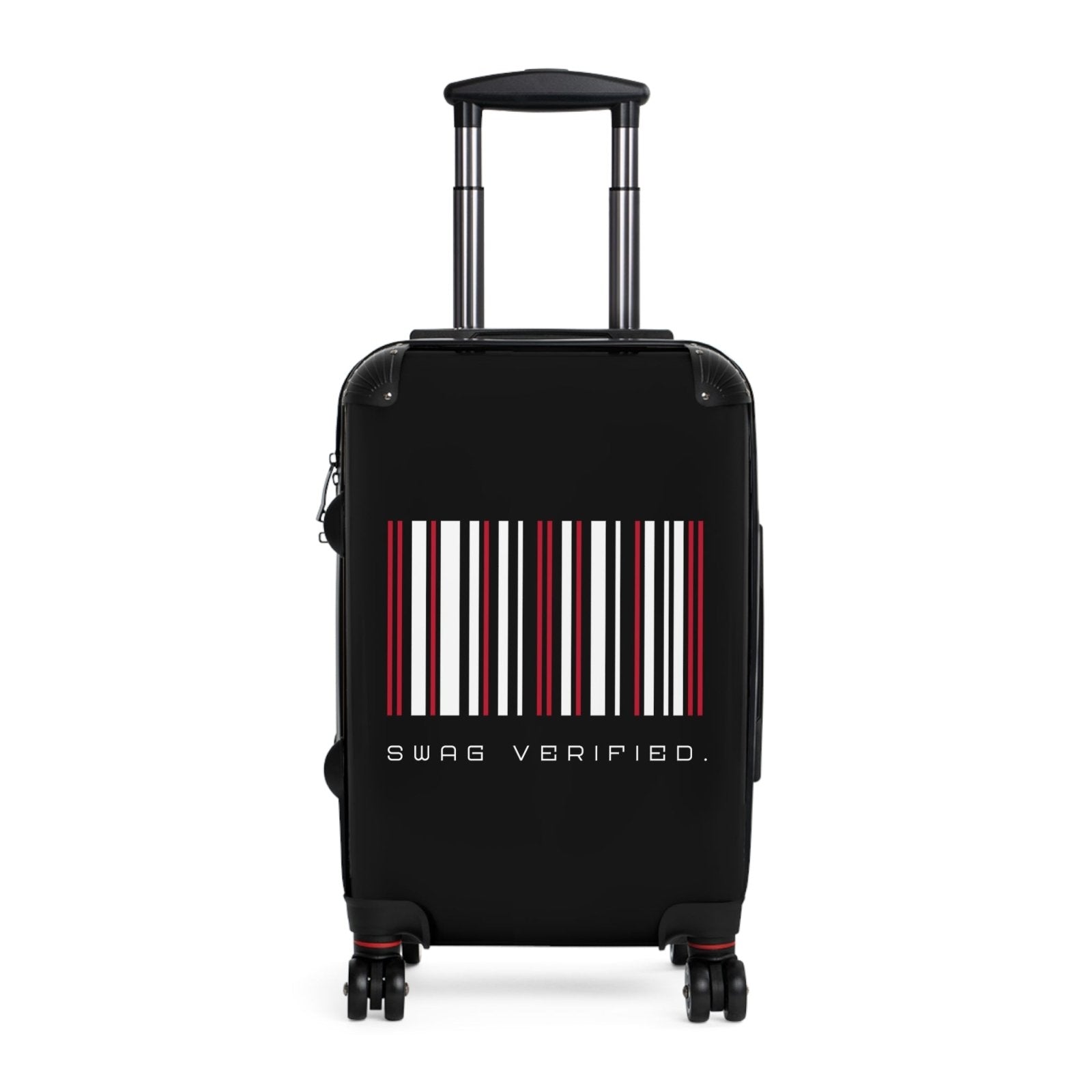 Black Hard Shell Suitcase with Built - in Lock, Sleek Unisex Luggage for Men and Women - Swag Verified. | CA - Ohhh So Swag