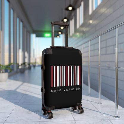 Black Hard Shell Suitcase with Built - in Lock, Sleek Unisex Luggage for Men and Women - Swag Verified. | CA - Ohhh So Swag