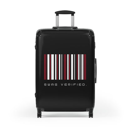 Black Hard Shell Suitcase with Built - in Lock, Sleek Unisex Luggage for Men and Women - Swag Verified. | CA - Ohhh So Swag