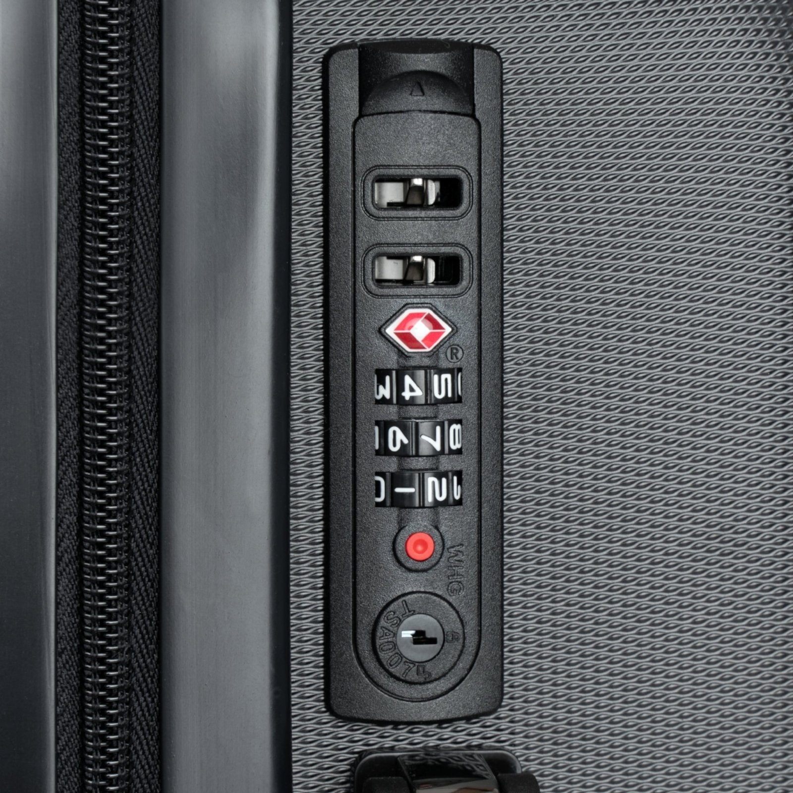 Black Hard Shell Suitcase with Built - in Lock, Sleek Unisex Luggage for Men and Women - Swag Verified. | CA - Ohhh So Swag