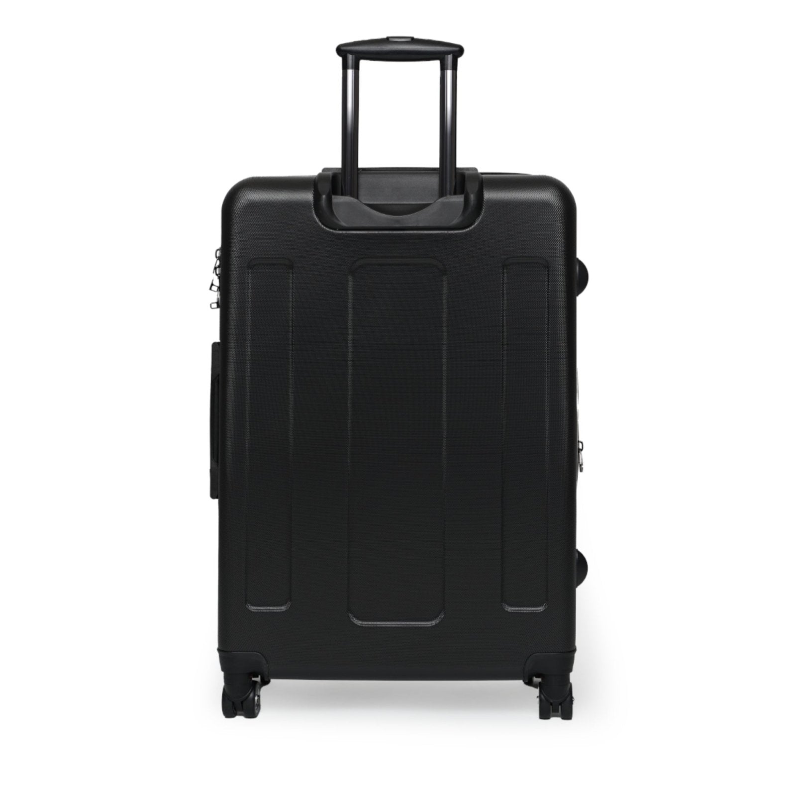 Black Hard Shell Suitcase with Built-in Lock - Swag Verified. Barcode | US - Ohhh So Swag