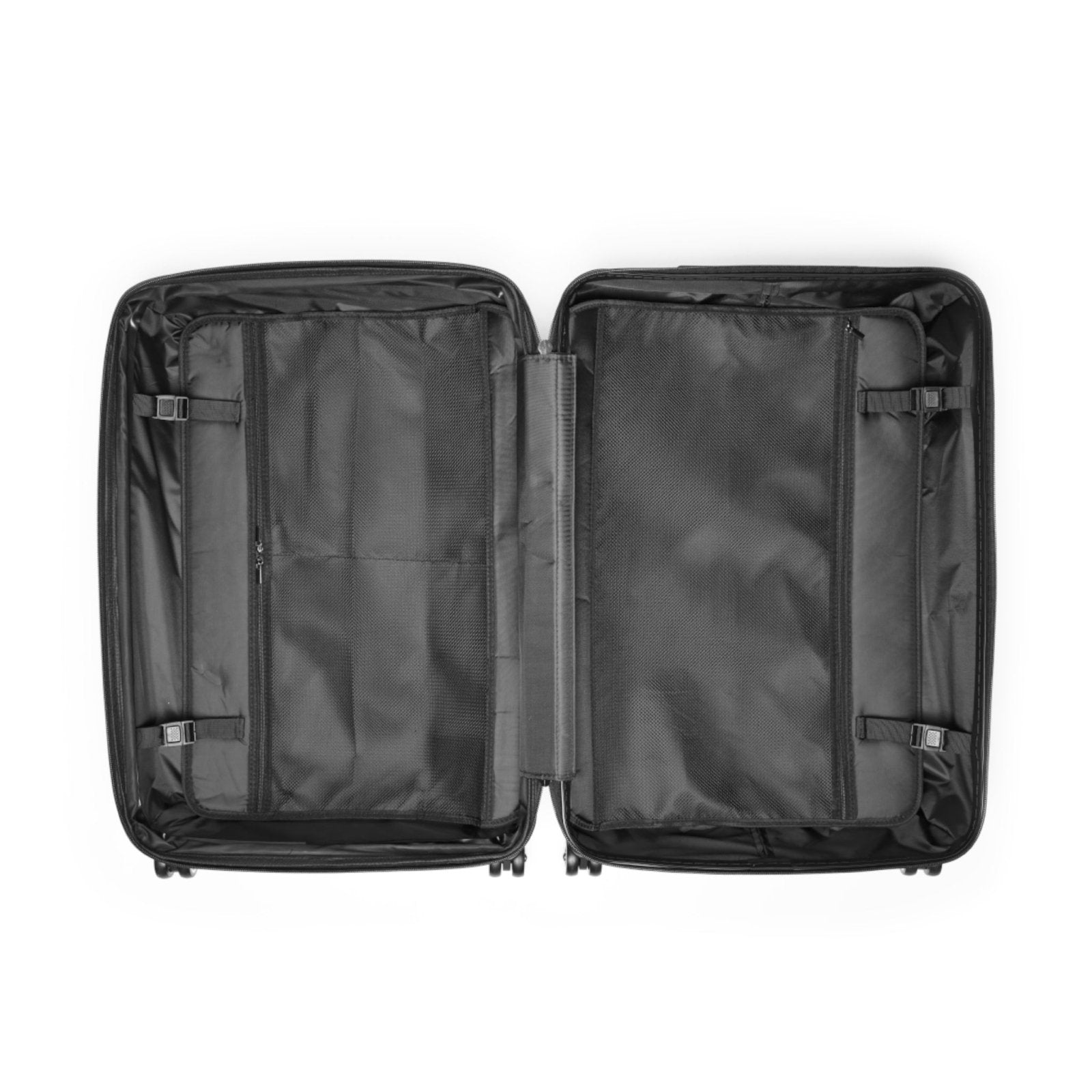 Black Hard Shell Suitcase with Built-in Lock - Swag Verified. Barcode | US - Ohhh So Swag