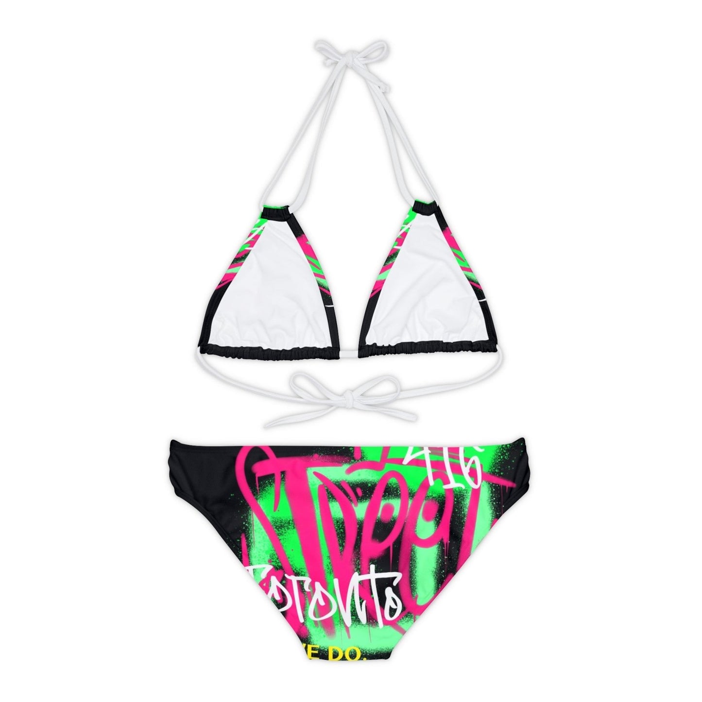 Black Strappy Bikini Set - Toronto. How We Do. Style. Music. Diversity. | US - Ohhh So Swag