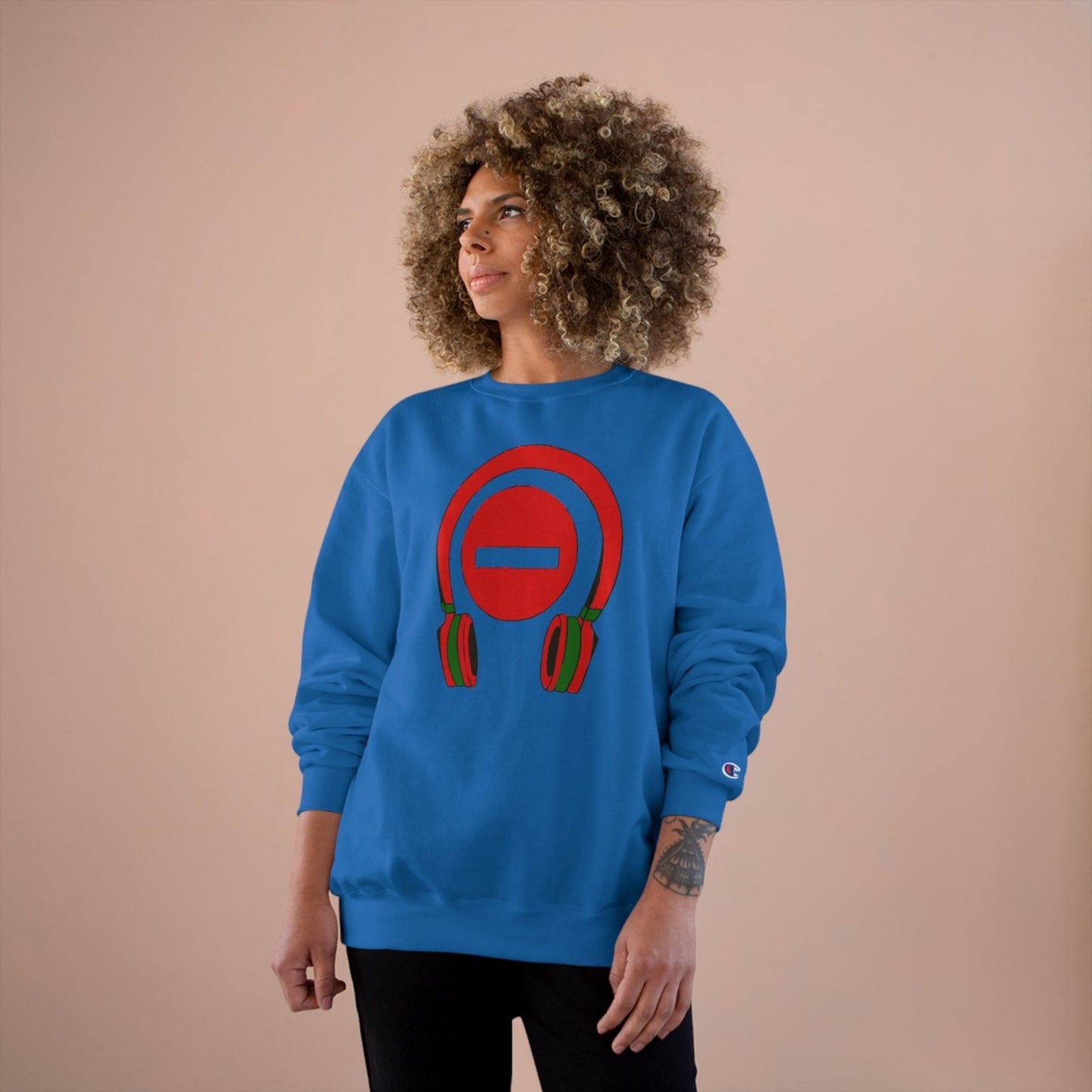 Champion Hand Drawn Graphic Sweatshirt – Do Not Disturb, I'm Vibing. | US - Ohhh So Swag