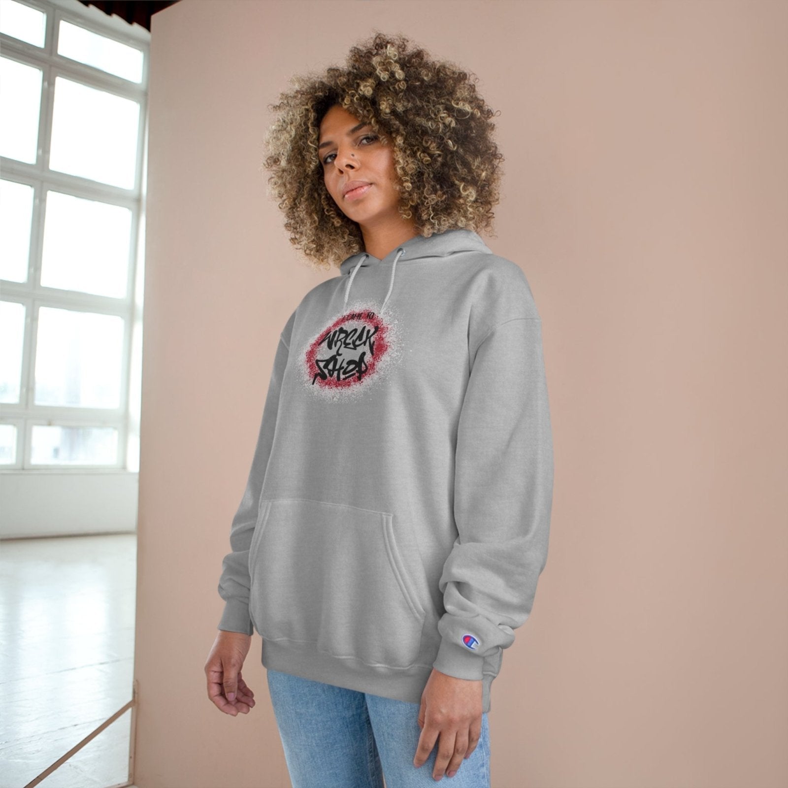 Champion® Streetwear Graphic Pullover Hoodie – I Came to Wreck Shop | CA - Ohhh So Swag