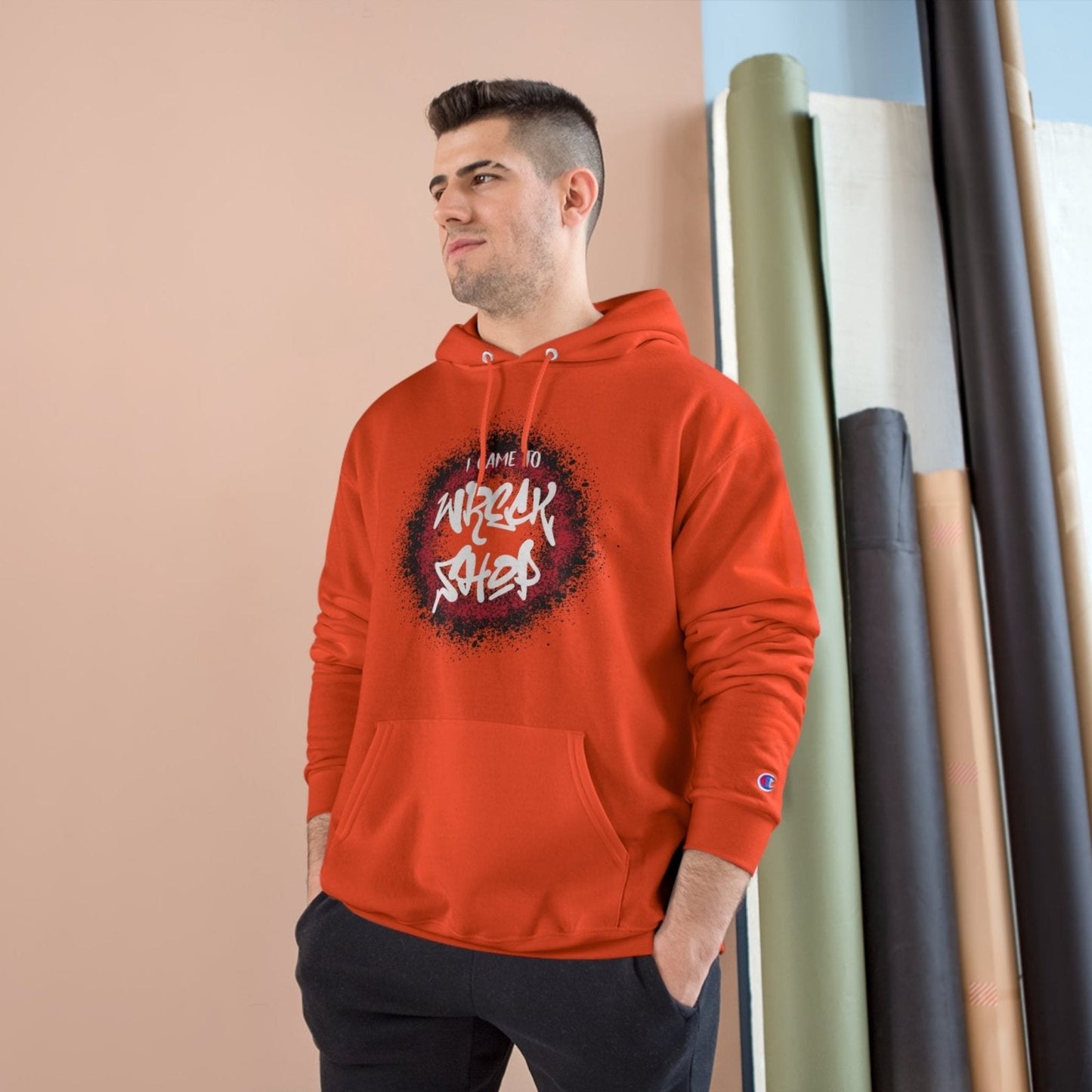 Champion Streetwear Graphic Pullover Hoodie – I Came to Wreck Shop | US - Ohhh So Swag