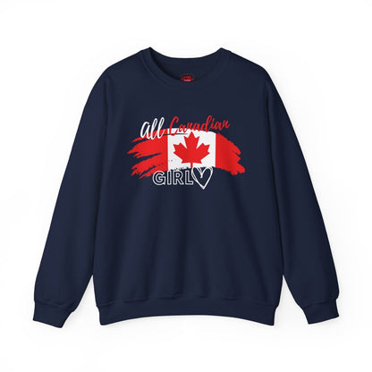 Classic Crewneck Sweatshirt, Canadian Flag Sweater – All Canadian Girl | US - Ohhh So Swag