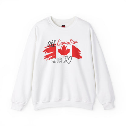 Classic Crewneck Sweatshirt, Canadian Flag Sweater – All Canadian Girl | US - Ohhh So Swag