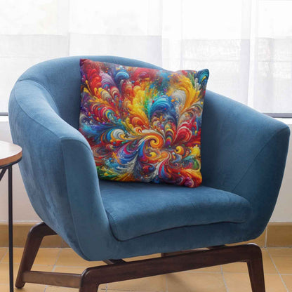 Colorful Rainbow Swirl Accent Throw Pillow for Couch, Bed | SHIPS FROM USA - Ohhh So Swag