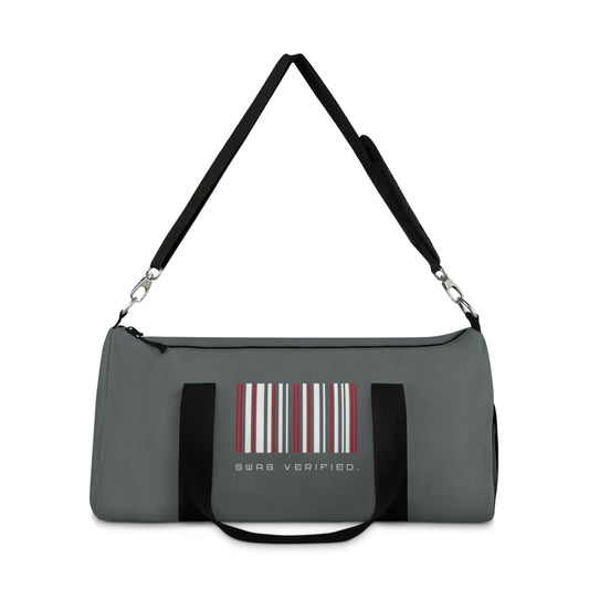 Dark Grey Duffel Bag / Duffle Bag - Swag Verified. Barcode | US - Ohhh So Swag