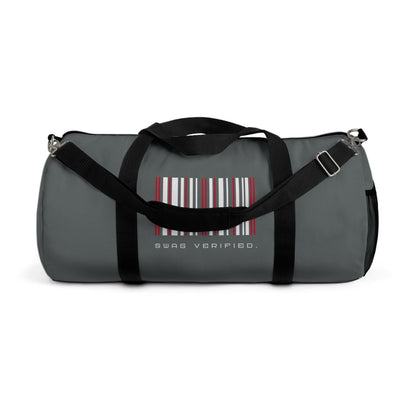 Dark Grey Duffel Bag / Duffle Bag - Swag Verified. Barcode | US - Ohhh So Swag