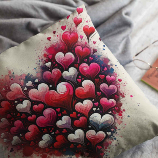 Decorative Heart Throw Pillow with Insert for Sofa, Bed | SHIPS FROM USA - Ohhh So Swag