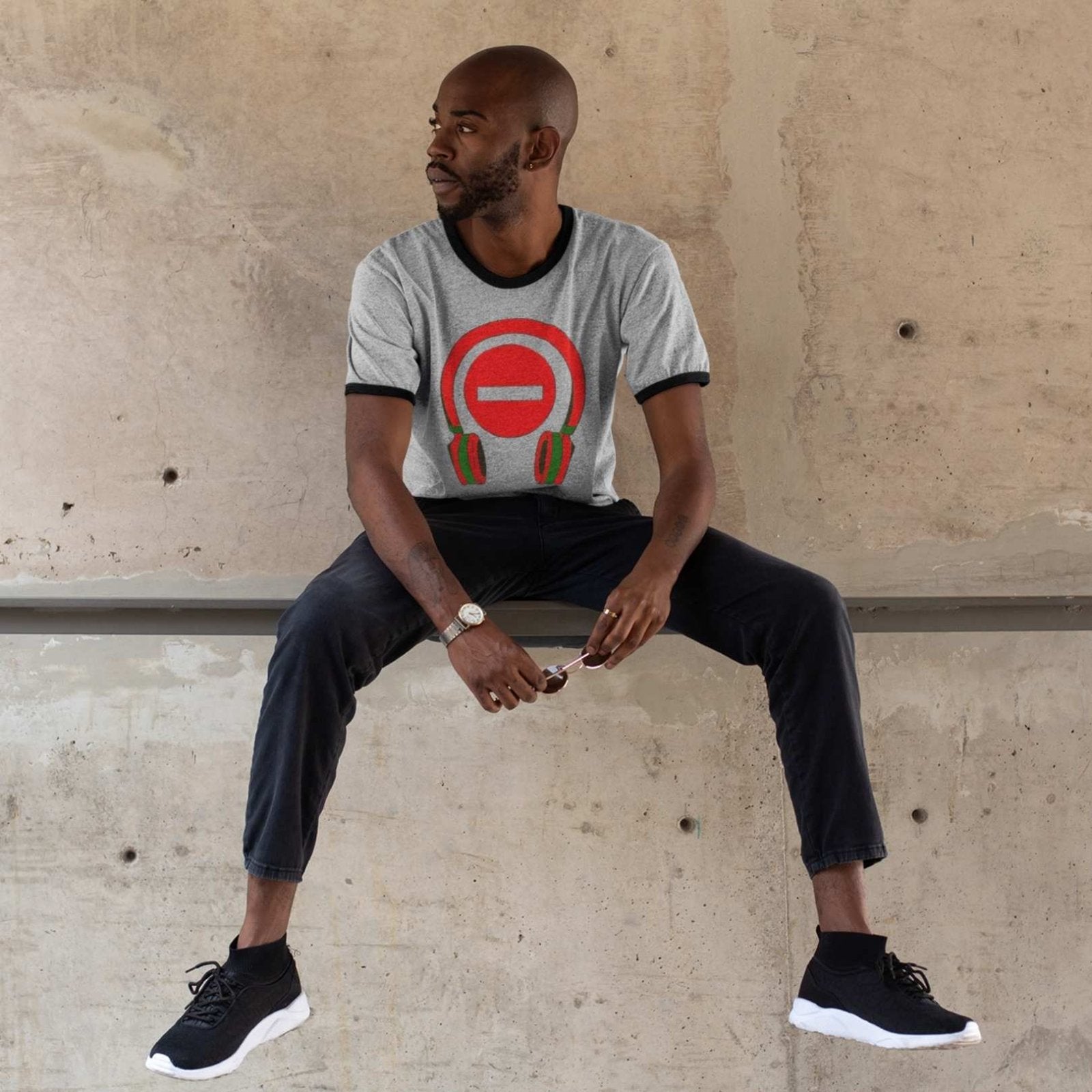 Do Not Disturb T-shirt for Music Lover, Unisex Cotton Ringer Tee | US - Ohhh So Swag