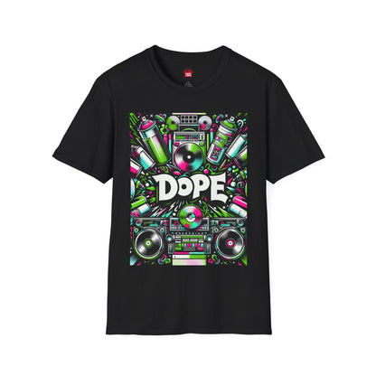 Black Dope Graphic Cotton T-Shirt, Cool Unisex Hip Hop Tee for Music Lovers, 90s Casual Streetwear | US - Ohhh So Swag