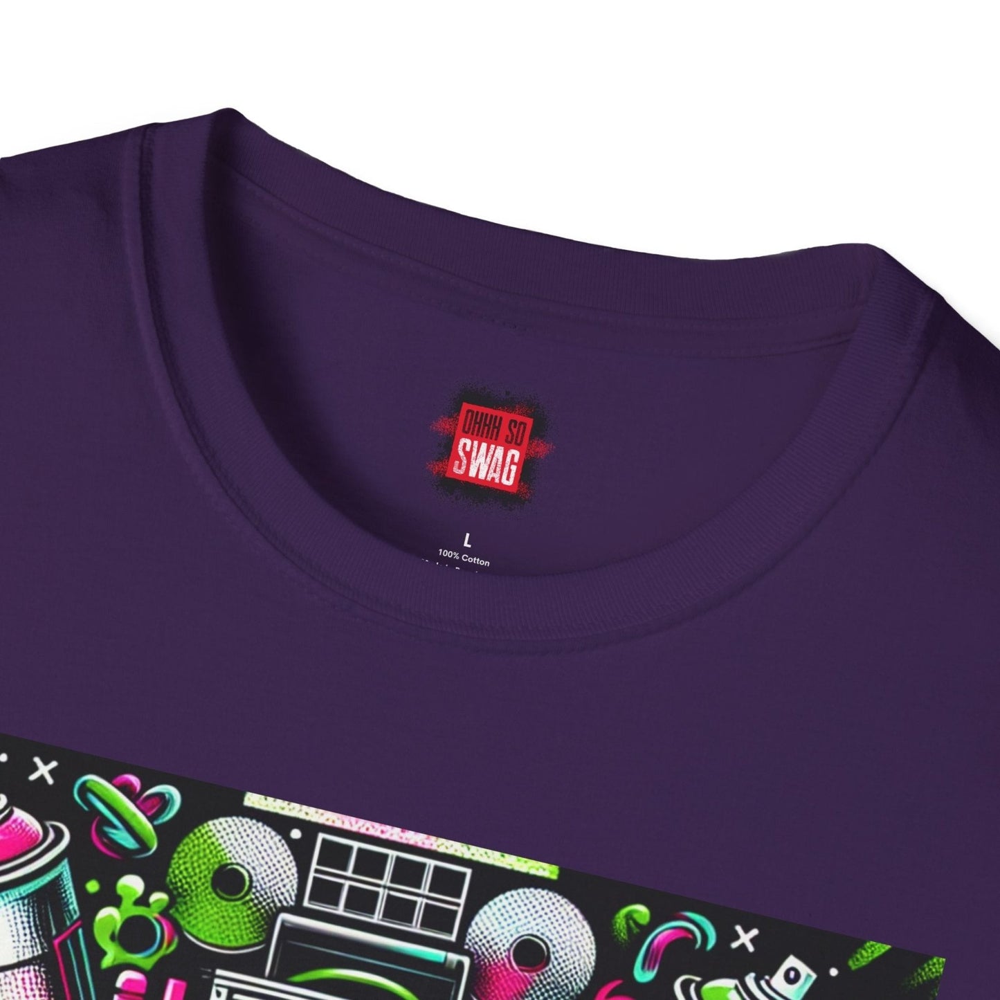 Purple Dope Graphic Cotton T-Shirt, Cool Unisex Hip Hop Tee for Music Lovers, 90s Casual Streetwear | US - Ohhh So Swag