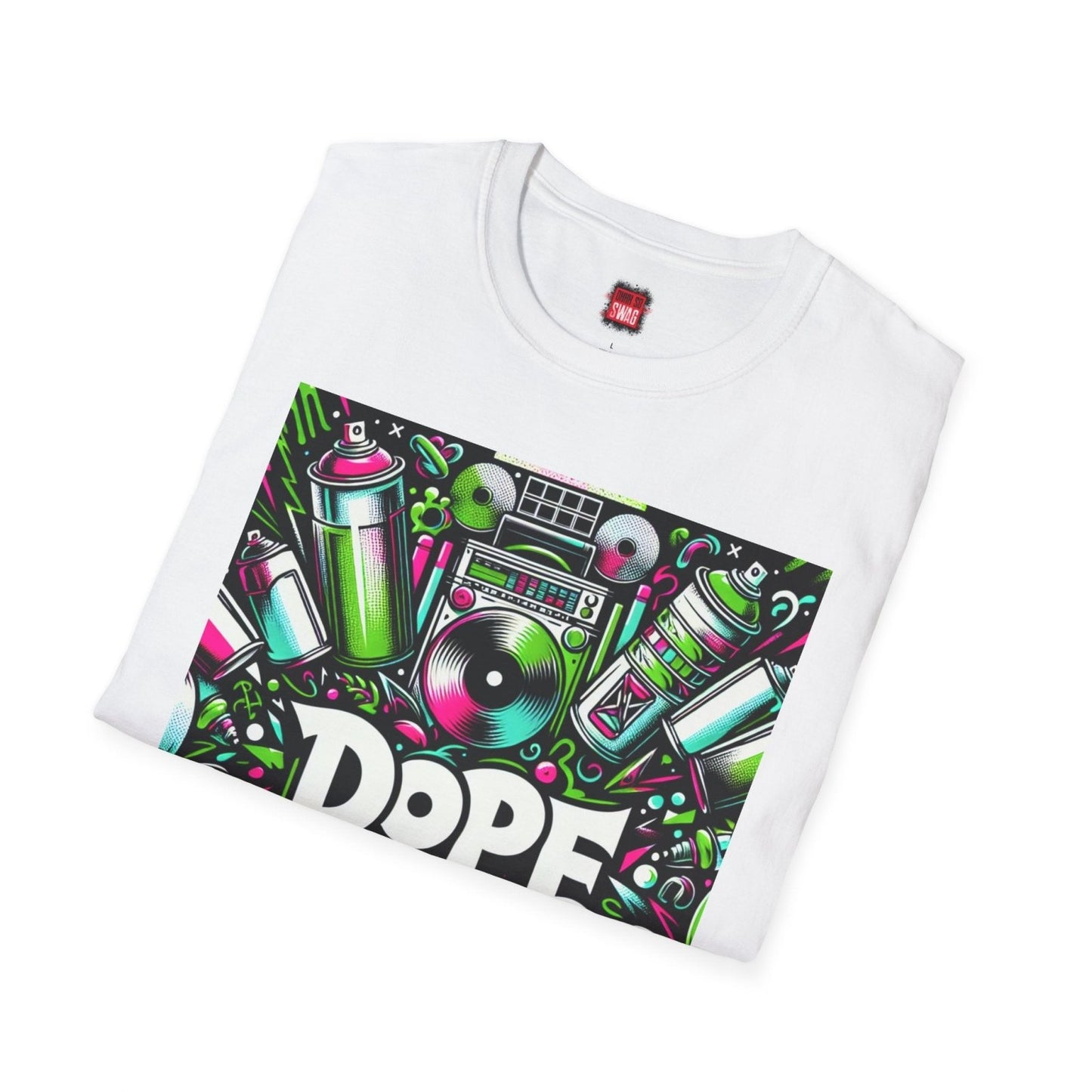 White Dope Graphic Cotton T-Shirt, Cool Unisex Hip Hop Tee for Music Lovers, 90s Casual Streetwear | US - Ohhh So Swag