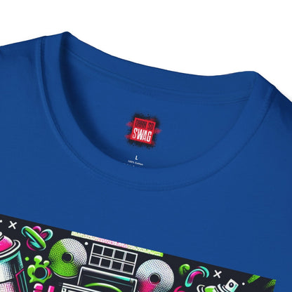 Blue Dope Graphic Cotton T-Shirt, Cool Unisex Hip Hop Tee for Music Lovers, 90s Casual Streetwear | US - Ohhh So Swag