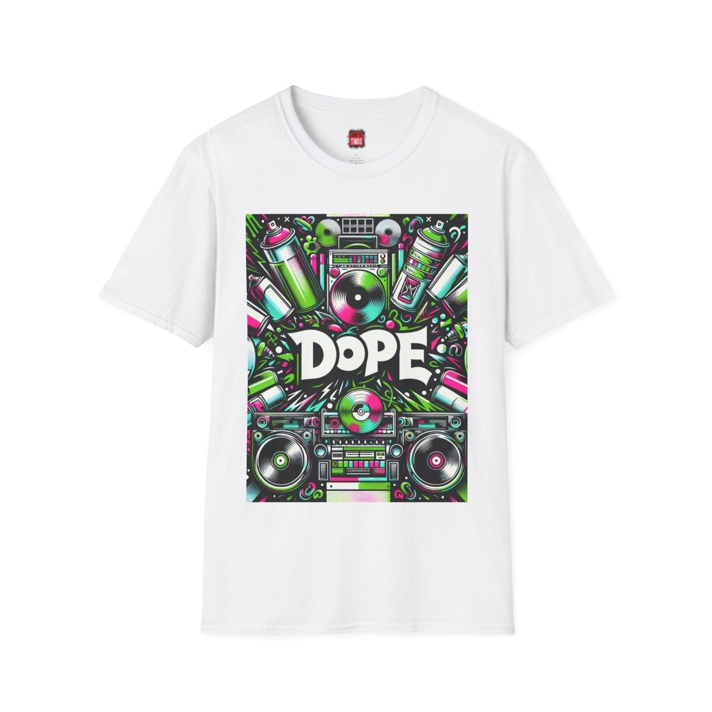 White Dope Graphic Cotton T-Shirt, Cool Unisex Hip Hop Tee for Music Lovers, 90s Casual Streetwear | US - Ohhh So Swag