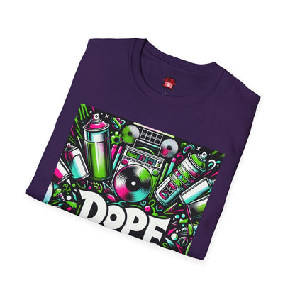 Purple Dope Graphic Cotton T-Shirt, Cool Unisex Hip Hop Tee for Music Lovers, 90s Casual Streetwear | US - Ohhh So Swag
