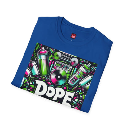 Dope Hip Hop Soft Style Graphic Tee, 90s Graffiti Round Neck Short Sleeve T-Shirt, Casual Urban Vibe Shirt | CA - Ohhh So Swag
