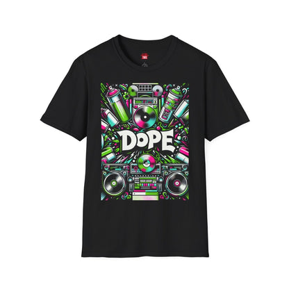 Dope Hip Hop Soft Style Graphic Tee, 90s Graffiti Round Neck Short Sleeve T-Shirt, Casual Urban Vibe Shirt | CA - Ohhh So Swag