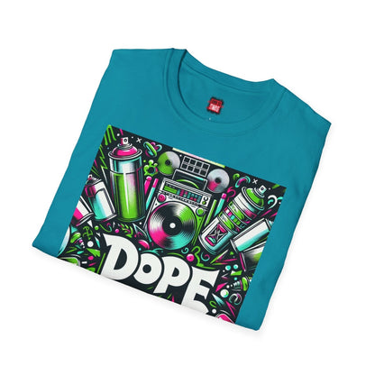 Dope Hip Hop Soft Style Graphic Tee, 90s Graffiti Round Neck Short Sleeve T-Shirt, Casual Urban Vibe Shirt | CA - Ohhh So Swag