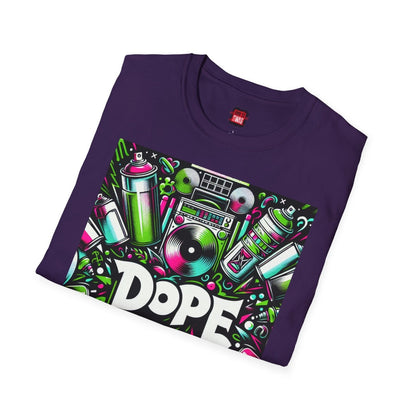 Dope Hip Hop Soft Style Graphic Tee, 90s Graffiti Round Neck Short Sleeve T-Shirt, Casual Urban Vibe Shirt | CA - Ohhh So Swag