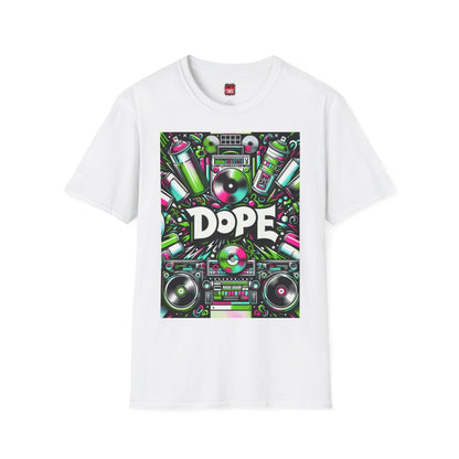 Dope Hip Hop Soft Style Graphic Tee, 90s Graffiti Round Neck Short Sleeve T-Shirt, Casual Urban Vibe Shirt | CA - Ohhh So Swag