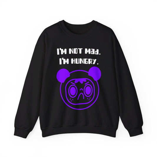 Funny Foodie Crewneck Sweatshirt for Men, Women – I'm Not Mad. I'm Hungry. | CA - Ohhh So Swag