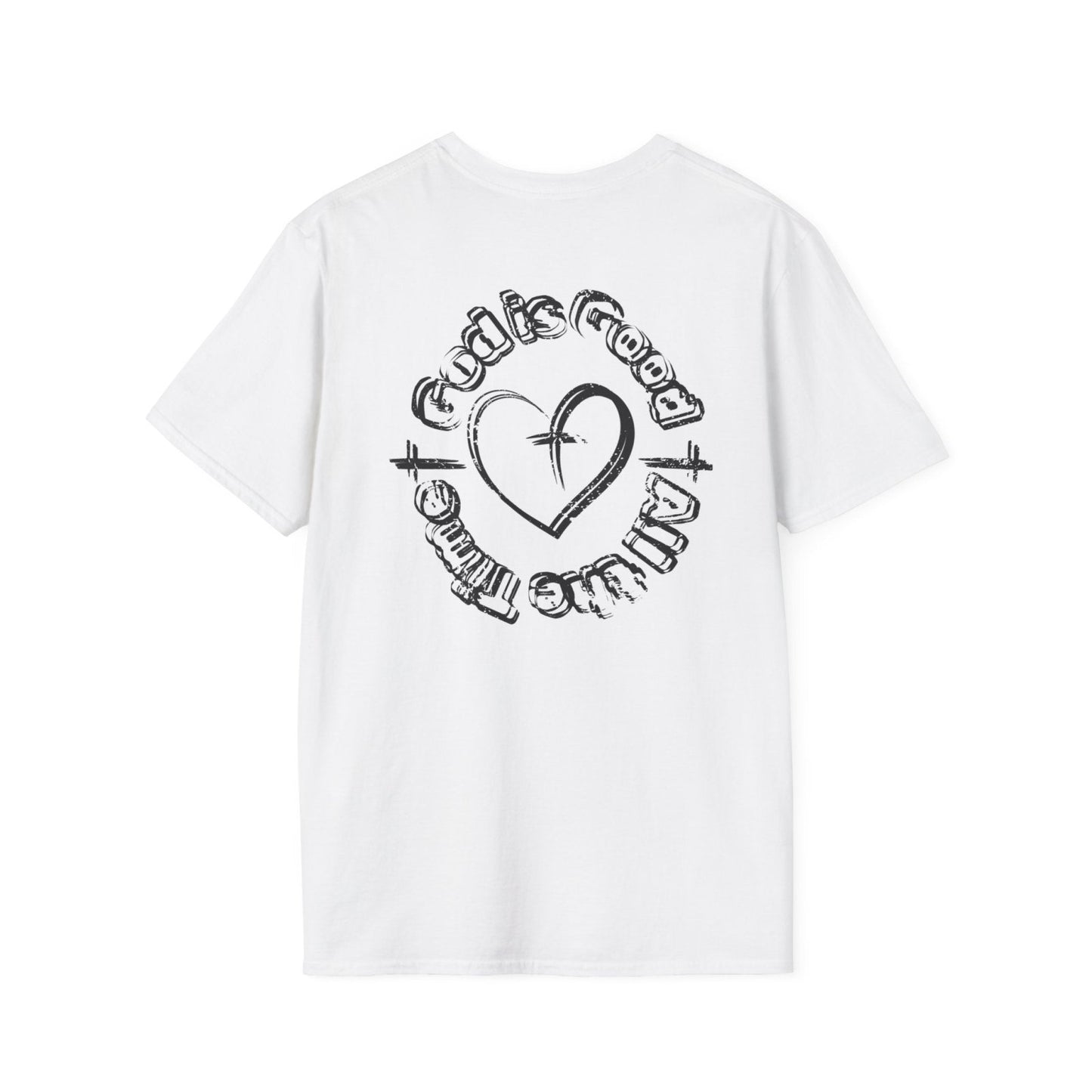 God is Good All the Time Unisex Faith Apparel, Distressed Graphic Tee for Men Woman, Casual Christian Soft Style Crewneck Tee | CA - Ohhh So Swag