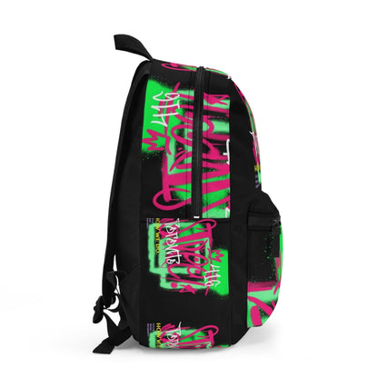 Graffiti Black Backpack with Laptop Compartment - Toronto. How We Do. Style Music Diversity | US - Ohhh So Swag