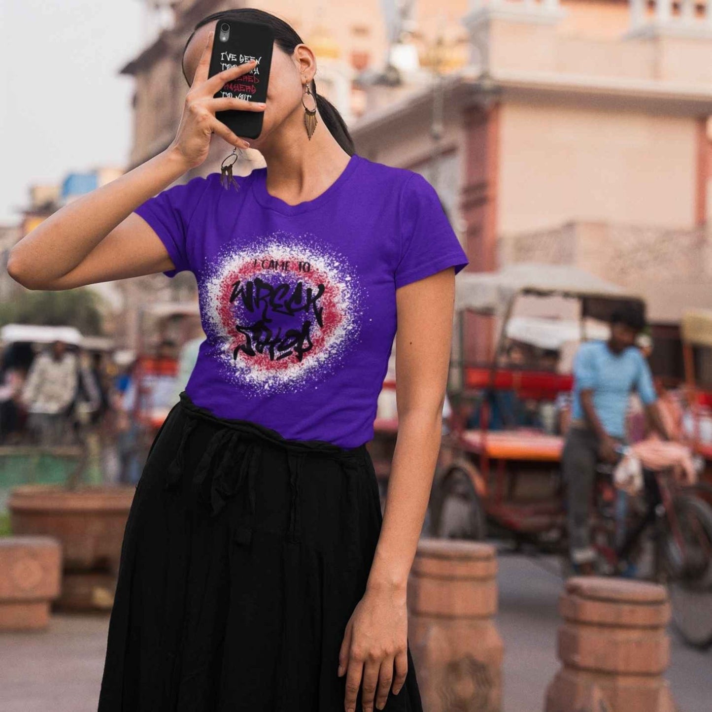 Graffiti Graphic Tee, Classic Soft Style – I Came to Wreck Shop | CA - Ohhh So Swag