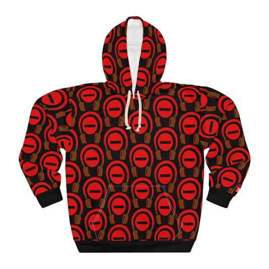 Graphic All - Over Print Black Do Not Disturb Hoodie, Gifts for Music Fans – Do Not Disturb, I’m Vibing. | US - Ohhh So Swag