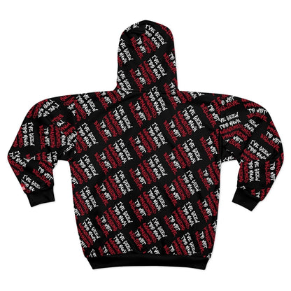 Graphic All - Over Print Full Zip Streetwear Hoodie, Black – I’ve Seen Too Many Answered Prayers to Not Believe | US - Ohhh So Swag