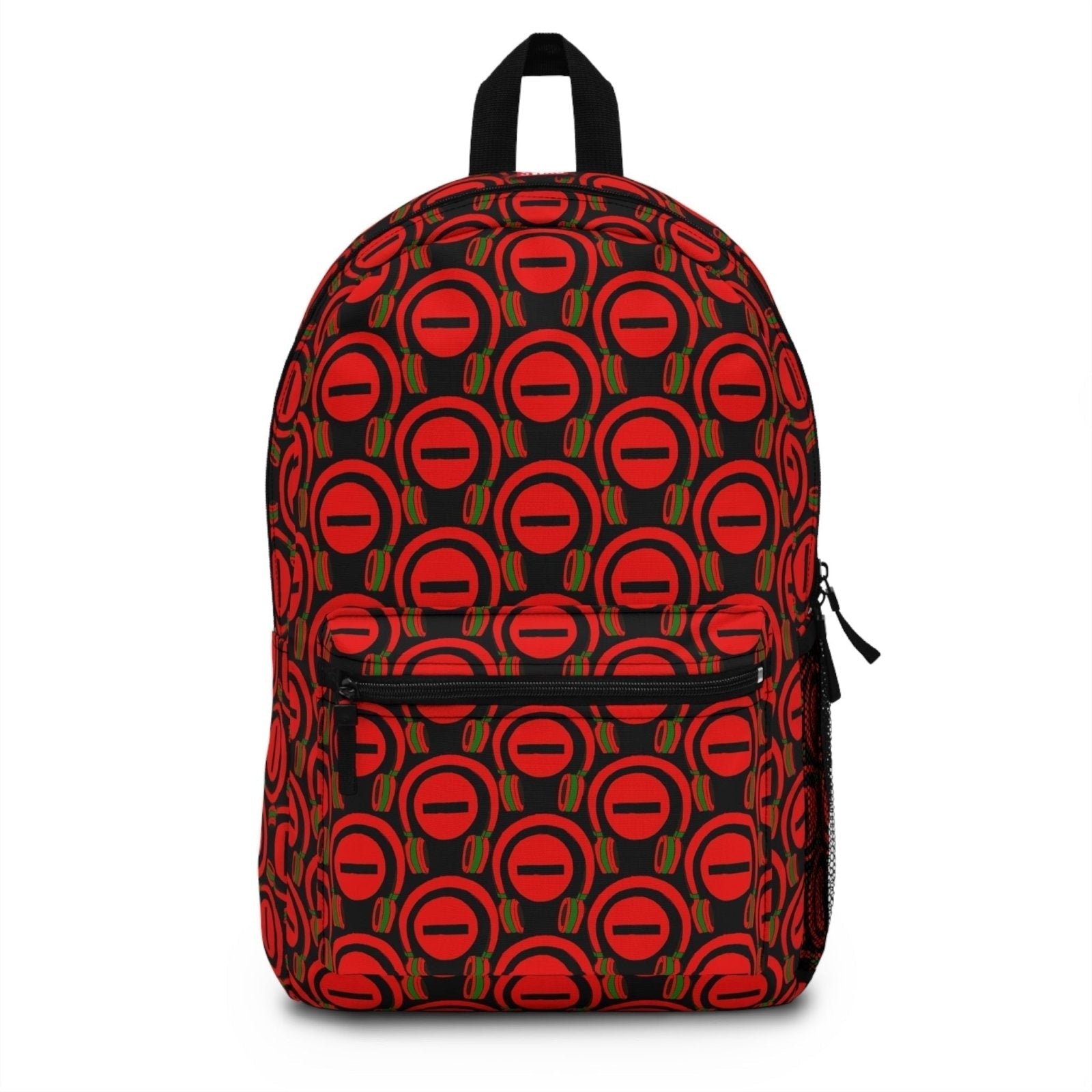 Black Graphic Backpack for Music Lover with Do Not Disturb Graphic | US - Ohhh So Swag