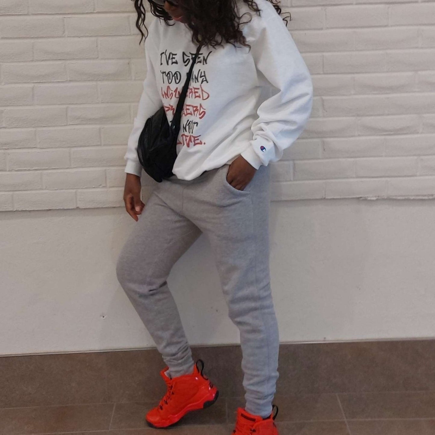 Graphic Champion® Sweatshirt – I’ve Seen Too Many Answered Prayers to Not Believe | US - Ohhh So Swag