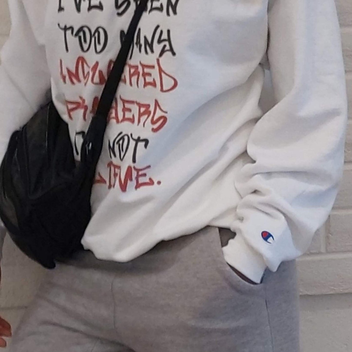 Graphic Champion® Sweatshirt – I’ve Seen Too Many Answered Prayers to Not Believe | US - Ohhh So Swag