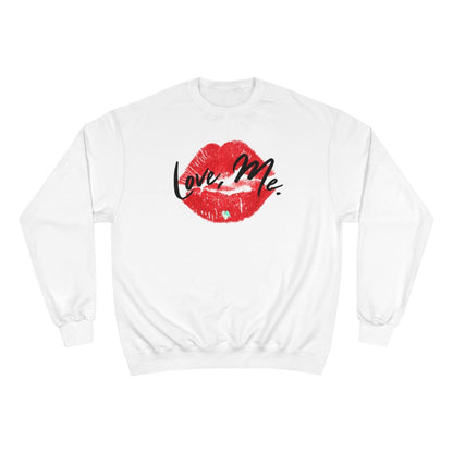 Graphic Champion Sweatshirt, Red Kiss Lips, Green Heart – Love, Me. | US - Ohhh So Swag