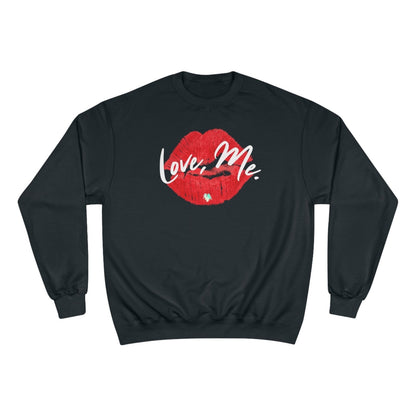 Graphic Champion Sweatshirt, Red Kiss Lips, Green Heart – Love, Me. | US - Ohhh So Swag