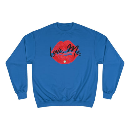 Graphic Champion Sweatshirt, Red Kiss Lips, Green Heart – Love, Me. | US - Ohhh So Swag