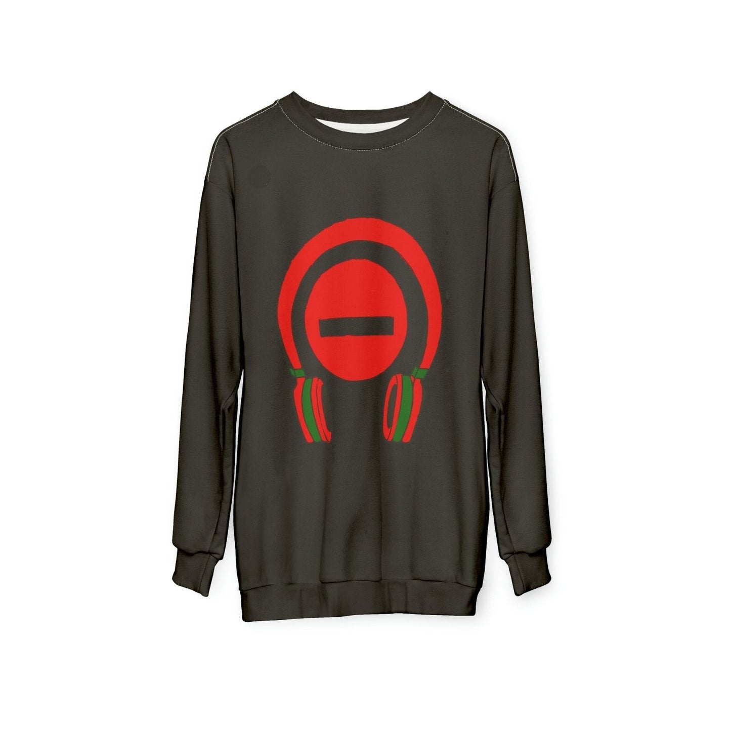 Graphic Sweatshirt, Large Print (Black) – Do Not Disturb, I'm Vibing. | US - Ohhh So Swag