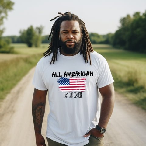 Graphic Tee, Classic Soft Style, Short Sleeve – All American Dude | US - Ohhh So Swag