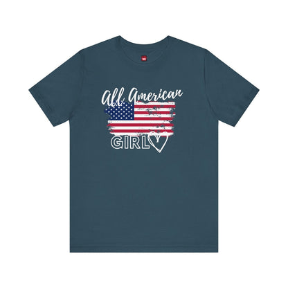 Graphic Tee, Classic Soft Style, Short Sleeve – All American Girl | US - Ohhh So Swag