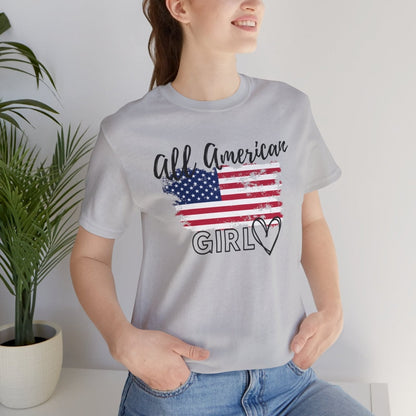 Graphic Tee, Classic Soft Style, Short Sleeve – All American Girl | US - Ohhh So Swag