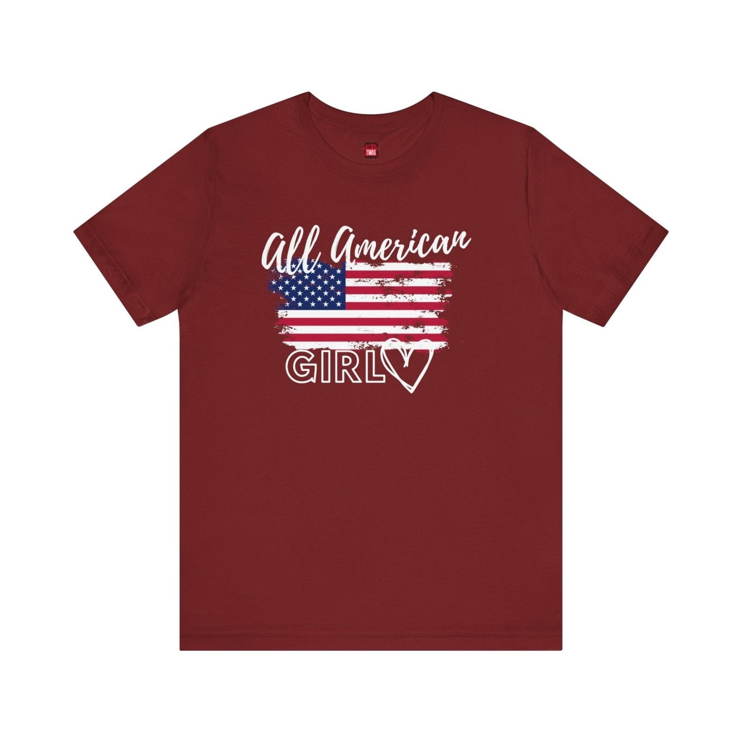 Graphic Tee, Classic Soft Style, Short Sleeve – All American Girl | US - Ohhh So Swag