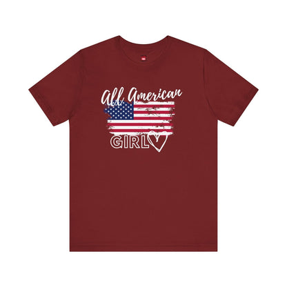 Graphic Tee, Classic Soft Style, Short Sleeve – All American Girl | US - Ohhh So Swag