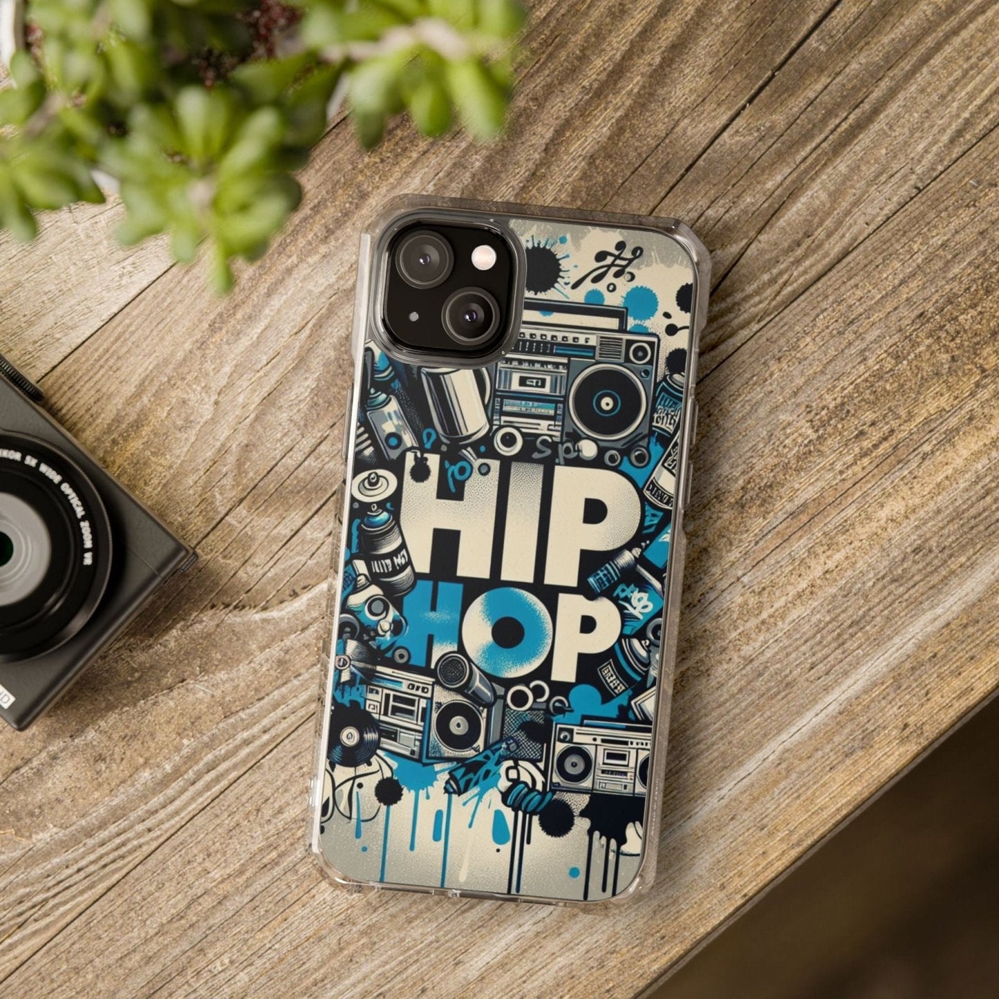 Hip Hop 90s Aesthetic Boom Box MagSafe Compatible Phone Case for Apple iPhone 14, iPhone 15 and iPhone 16, Graffiti Magnetic Phone Cases | US - Ohhh So Swag