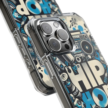 Hip Hop 90s Aesthetic Boom Box MagSafe Compatible Phone Case for Apple iPhone 14, iPhone 15 and iPhone 16, Graffiti Magnetic Phone Cases | US - Ohhh So Swag